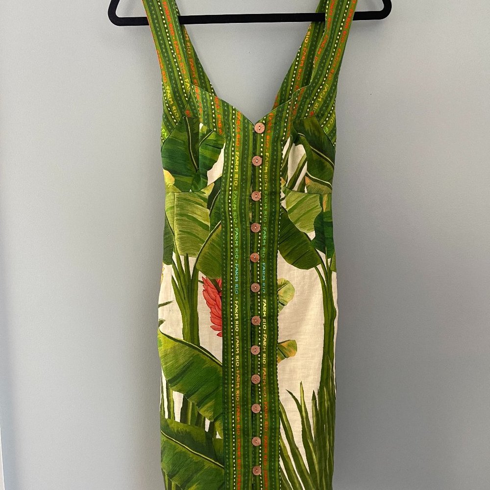 NWT Fresh Forest Scarf Button Down Mini Dress